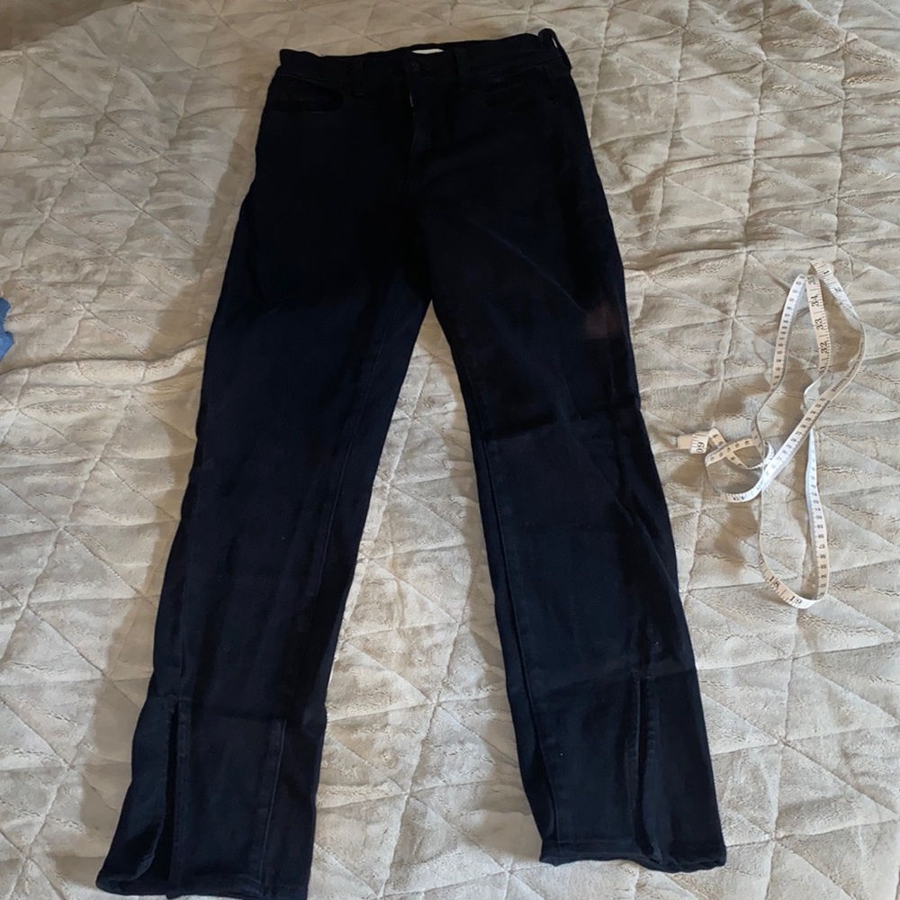 Pistola LA black stretchy denim with ankle splits size 29